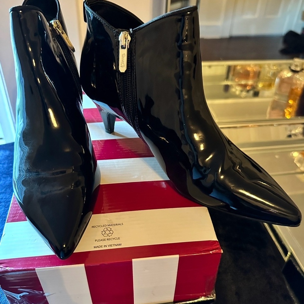 Circus by Sam Edelman Black Patent Heeled Boots